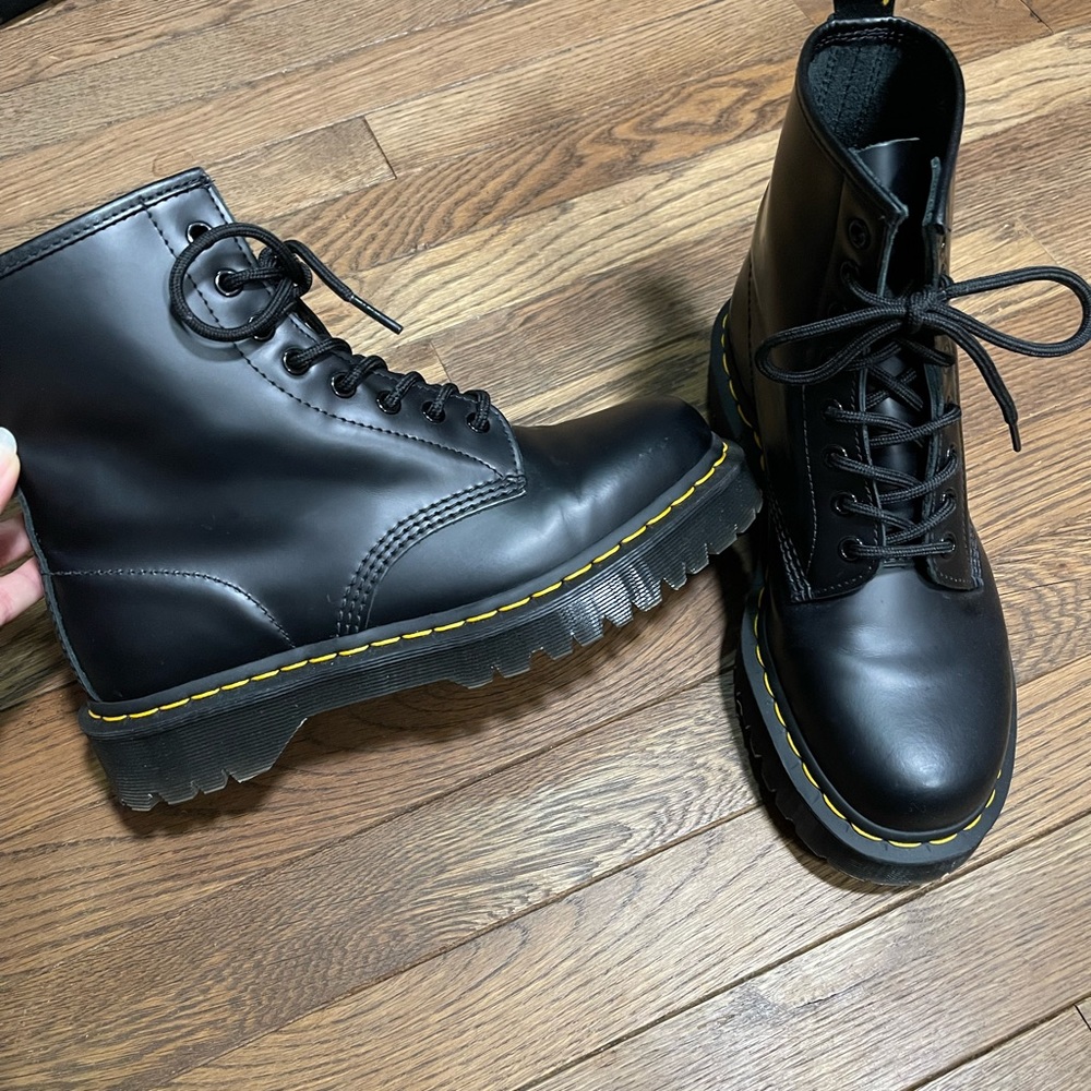 Women’s Doc Marten’s 1460 Bex Smooth Leather Platform Boots.